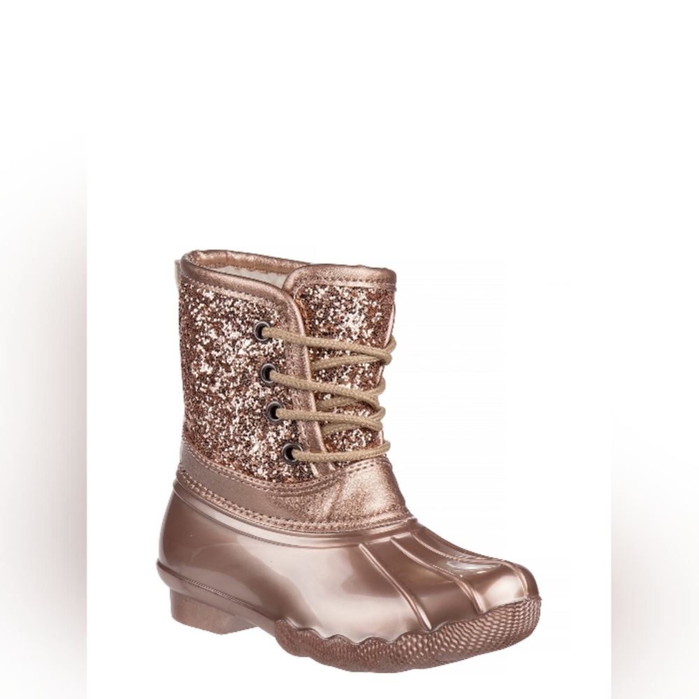 Josmo Glitter Lace-Up Waterproof Boots